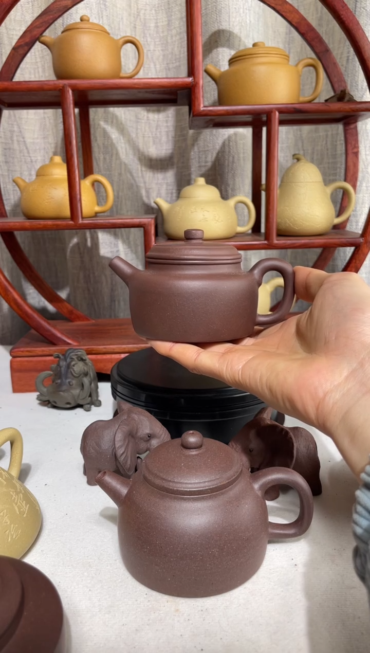 【闪购商品】紫砂茶壶台西底板紫泥大亨德钟