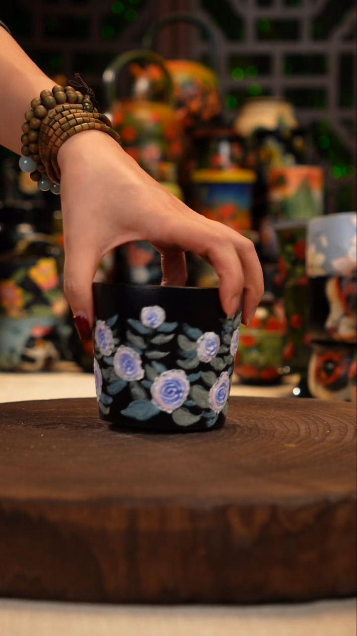 油画   手绘釉下彩