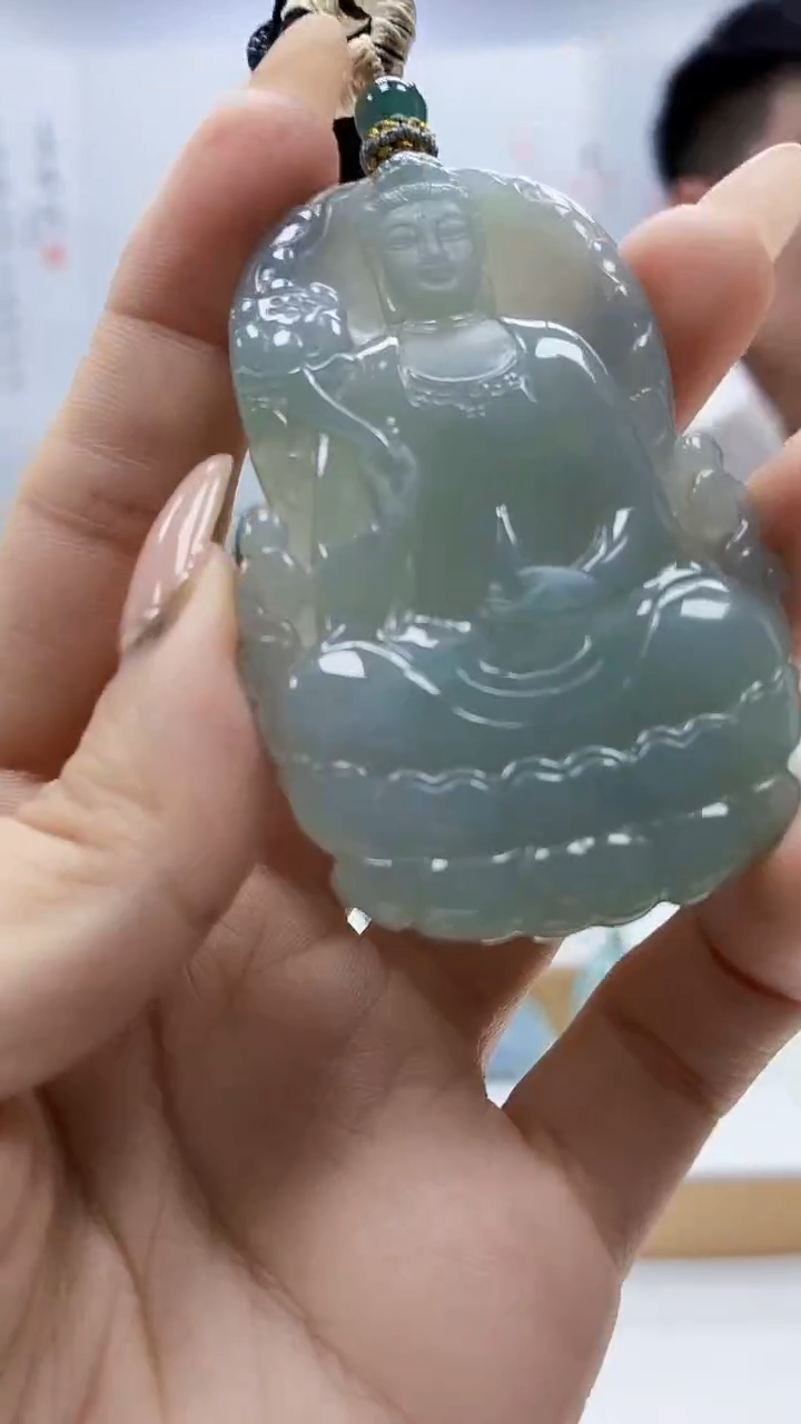 未镶嵌定制翡翠河**?5028ty-毛货挂件