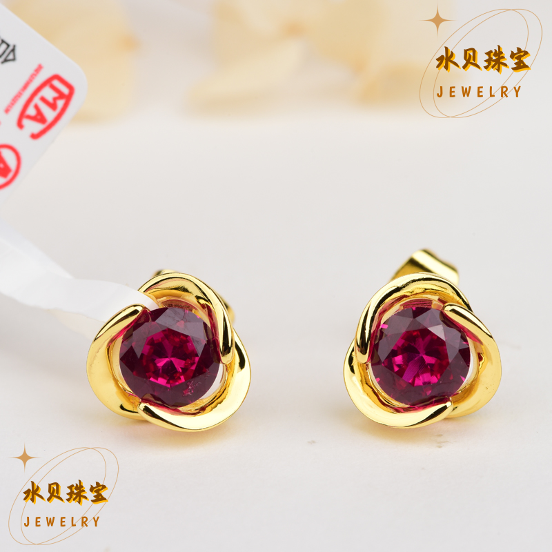 【元旦福利】水贝时尚简约款精致耳钉A606