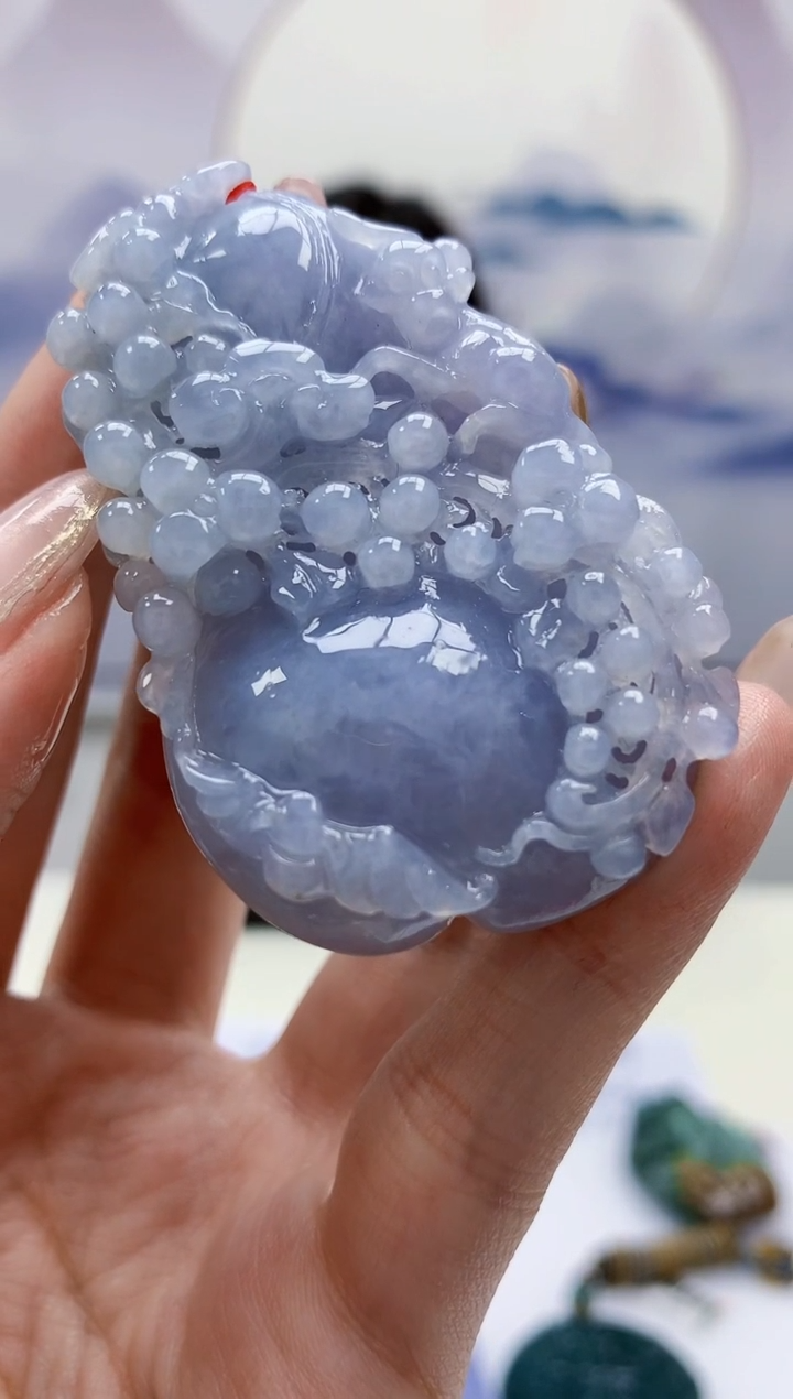 【闪购商品】定制翡翠未镶嵌4852jw-毛货挂件61