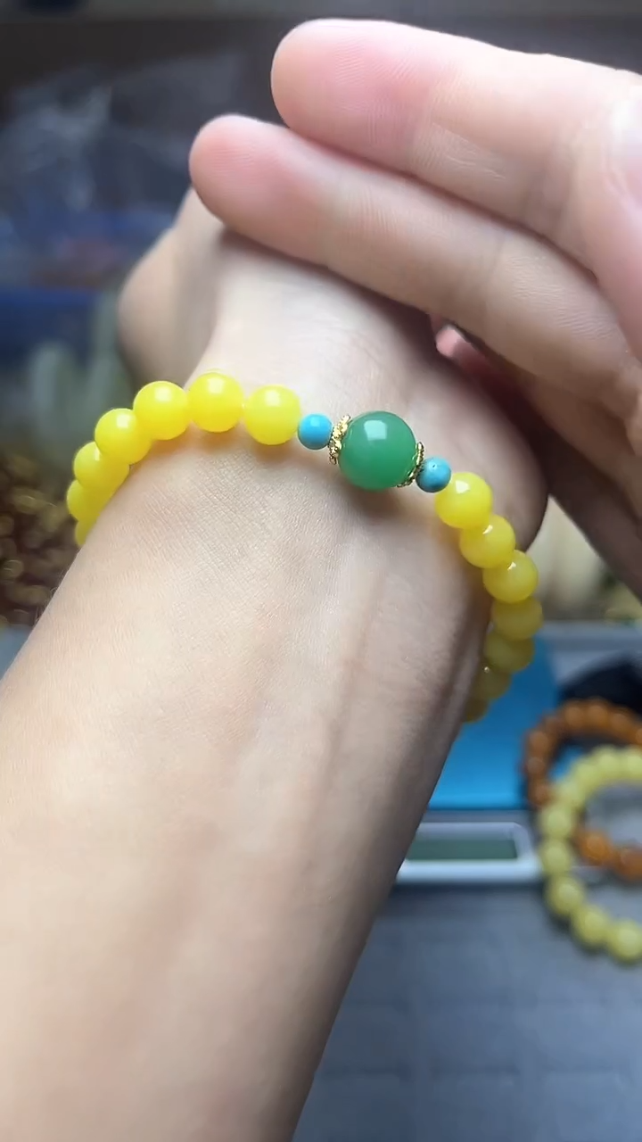 【闪购商品】查罗石手绳合金手串