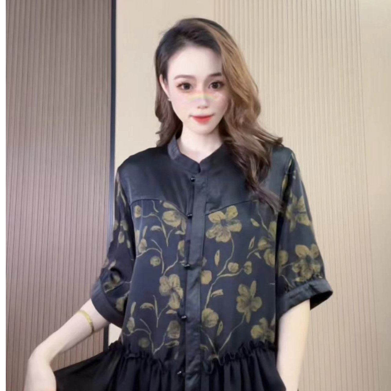 【爱菲雅】文文复古夏季上衣25166