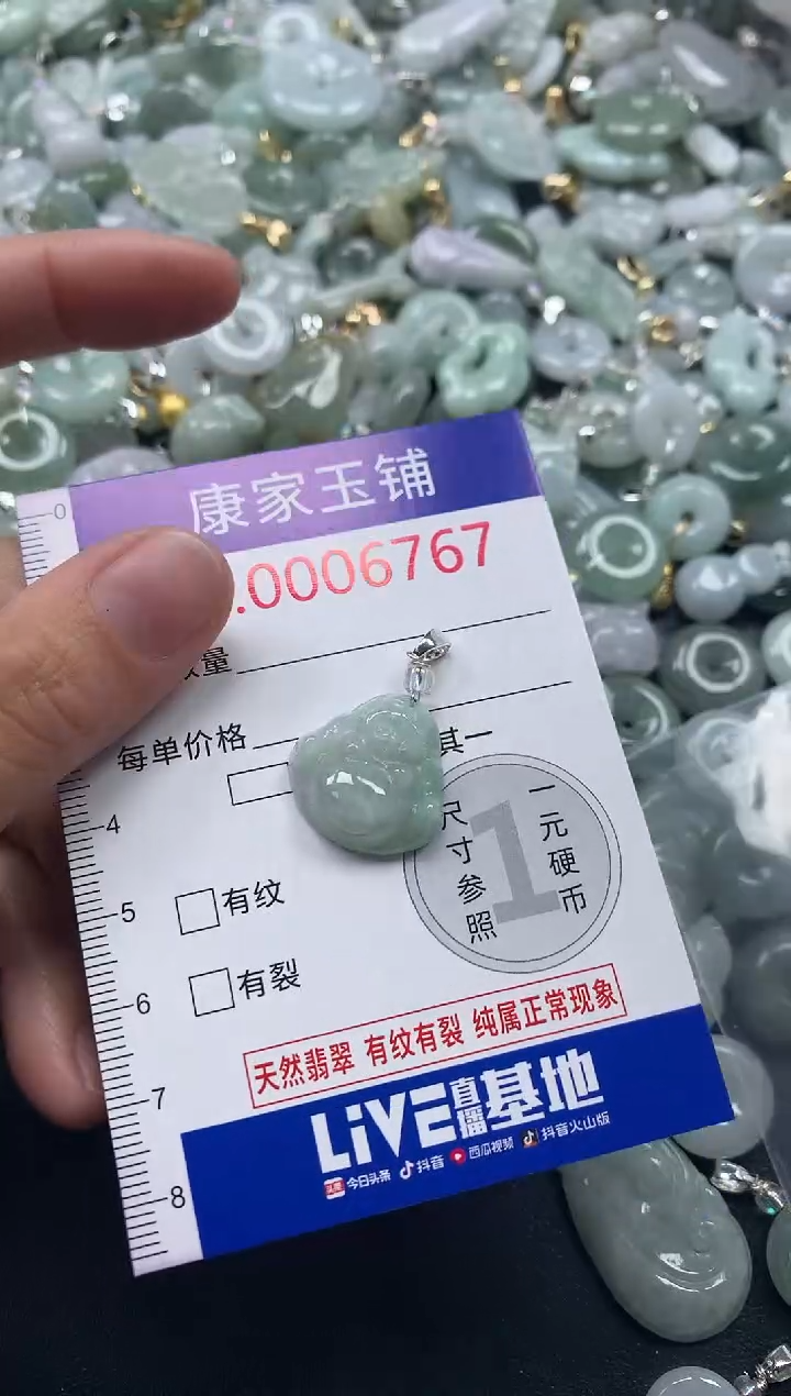 吊坠(不含链)未镶嵌翡翠6767