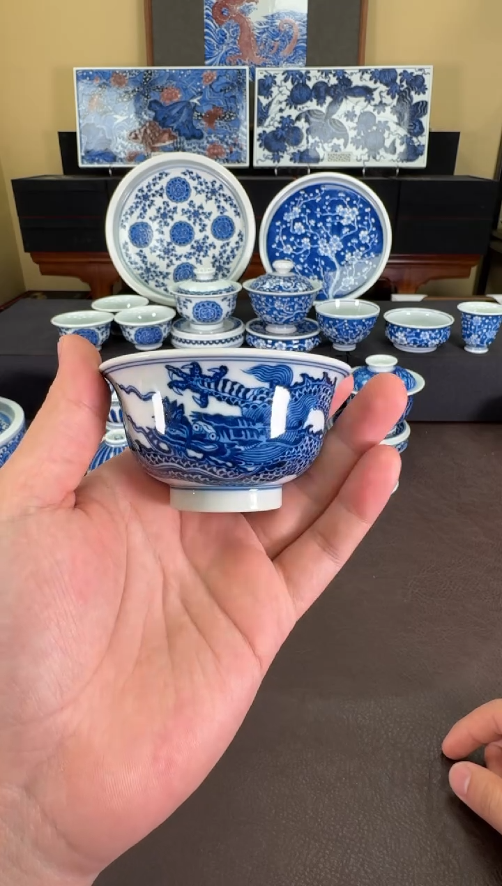 【闪购商品】瓷片羿器窑霸王龙小压手杯