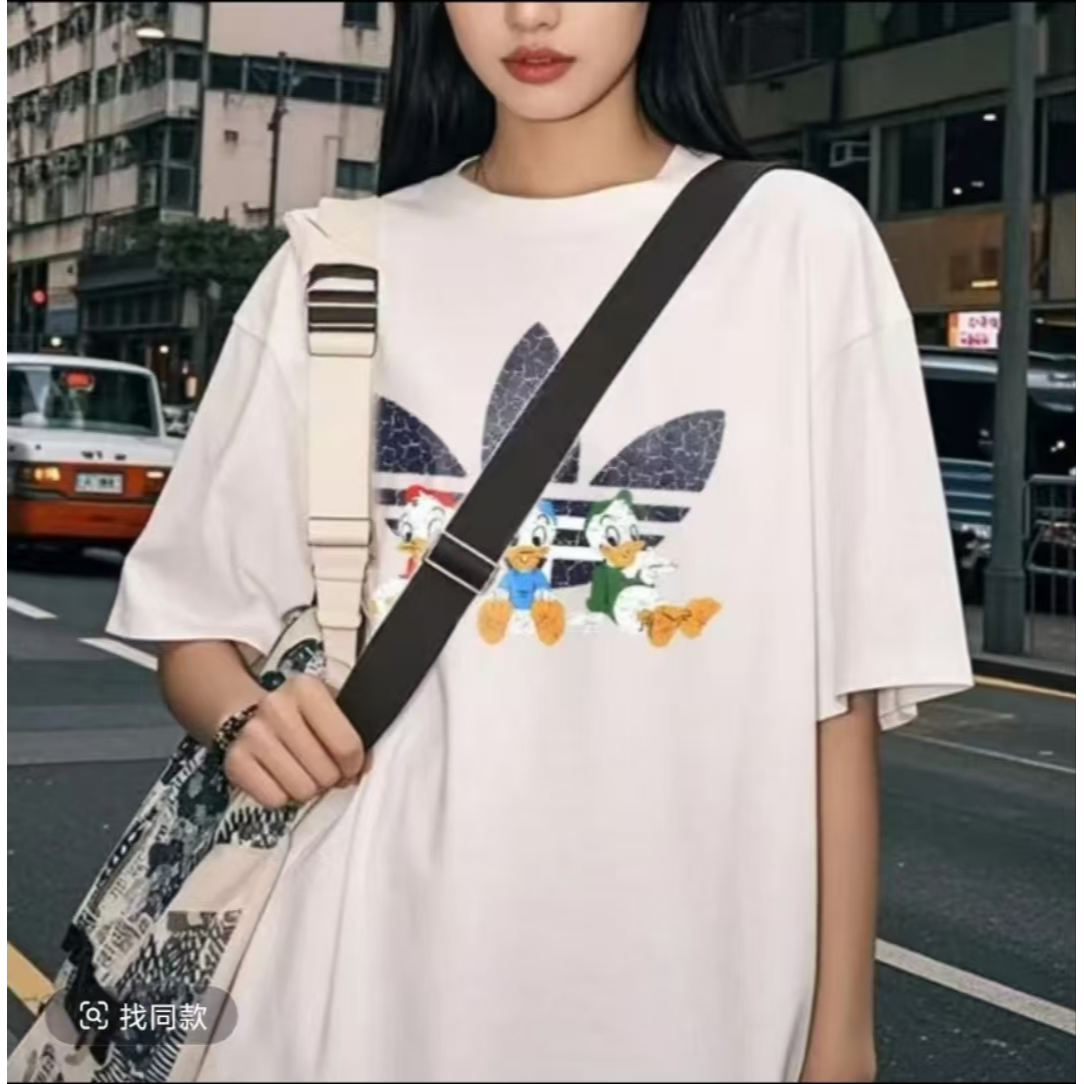 【一折粉丝福利】潮牌男女同款圆领百搭T恤