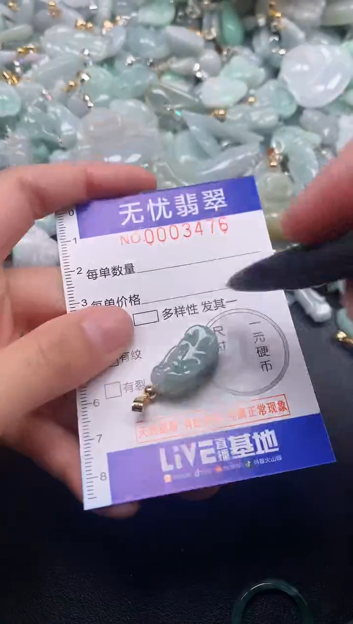 颈饰未镶嵌翡翠3476