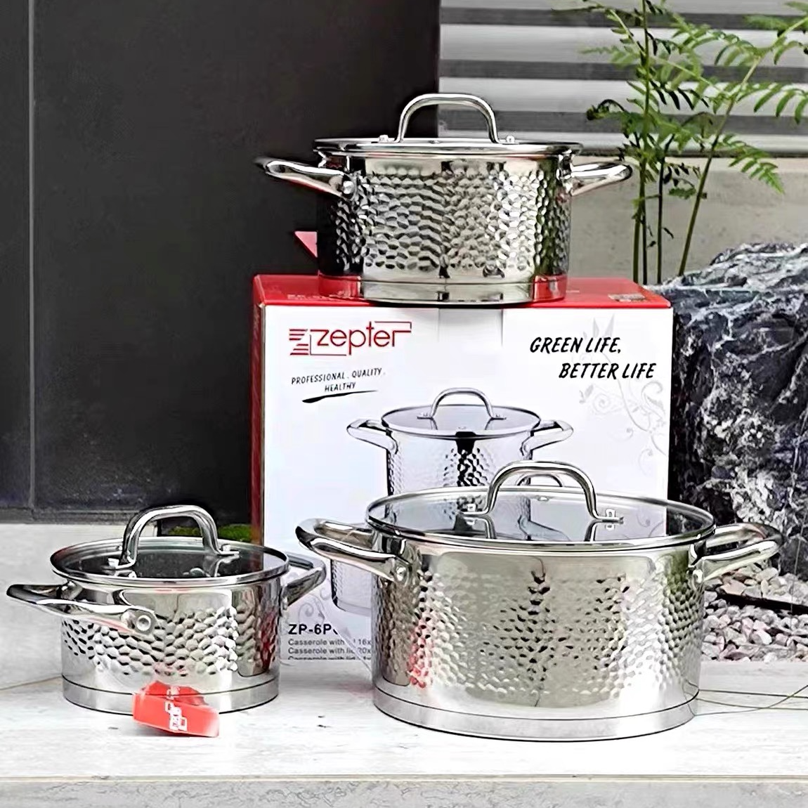 德国【zepter】汤锅奶锅316不锈钢