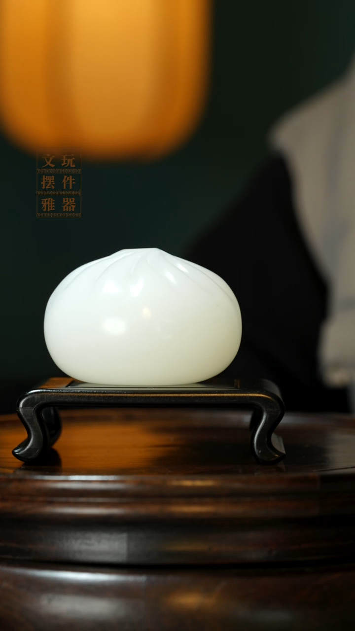 玉《蒸蒸日上》手把件摆件