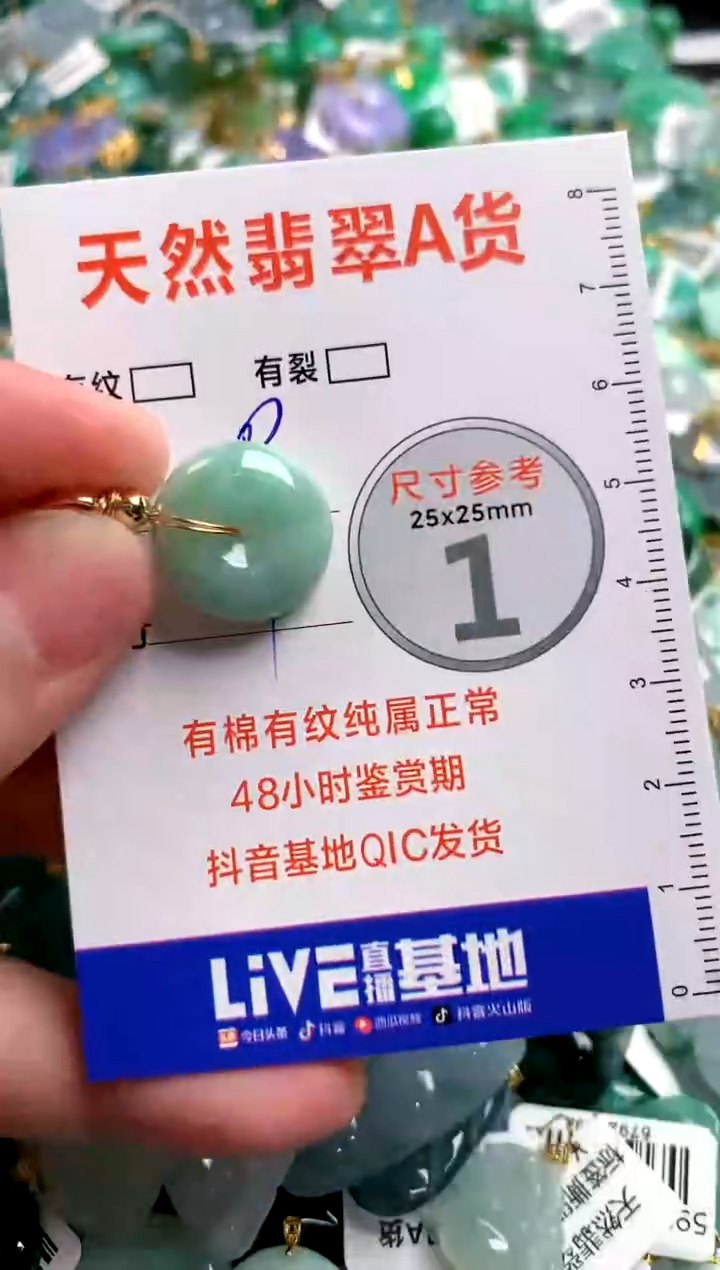 翡翠未镶嵌颈饰23001023