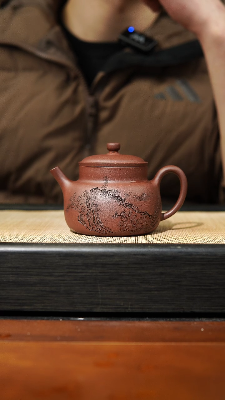 【闪购商品】紫砂茶壶底槽清言心，200cc