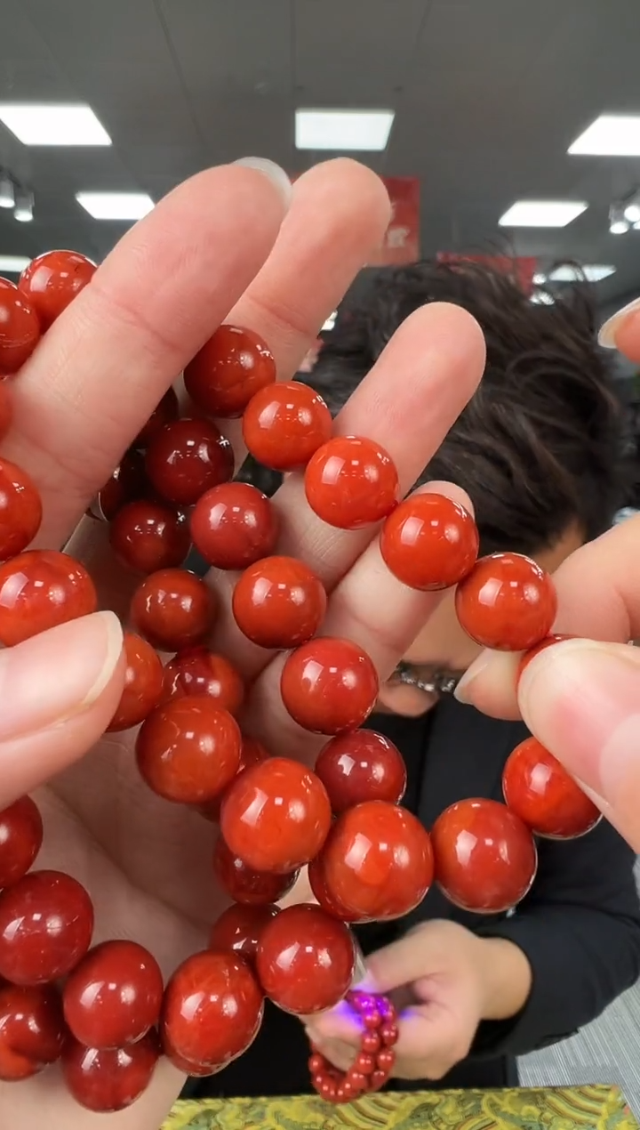 【闪购商品】南红玛瑙手链未镶嵌B11 gxl115约11mm多样性发一