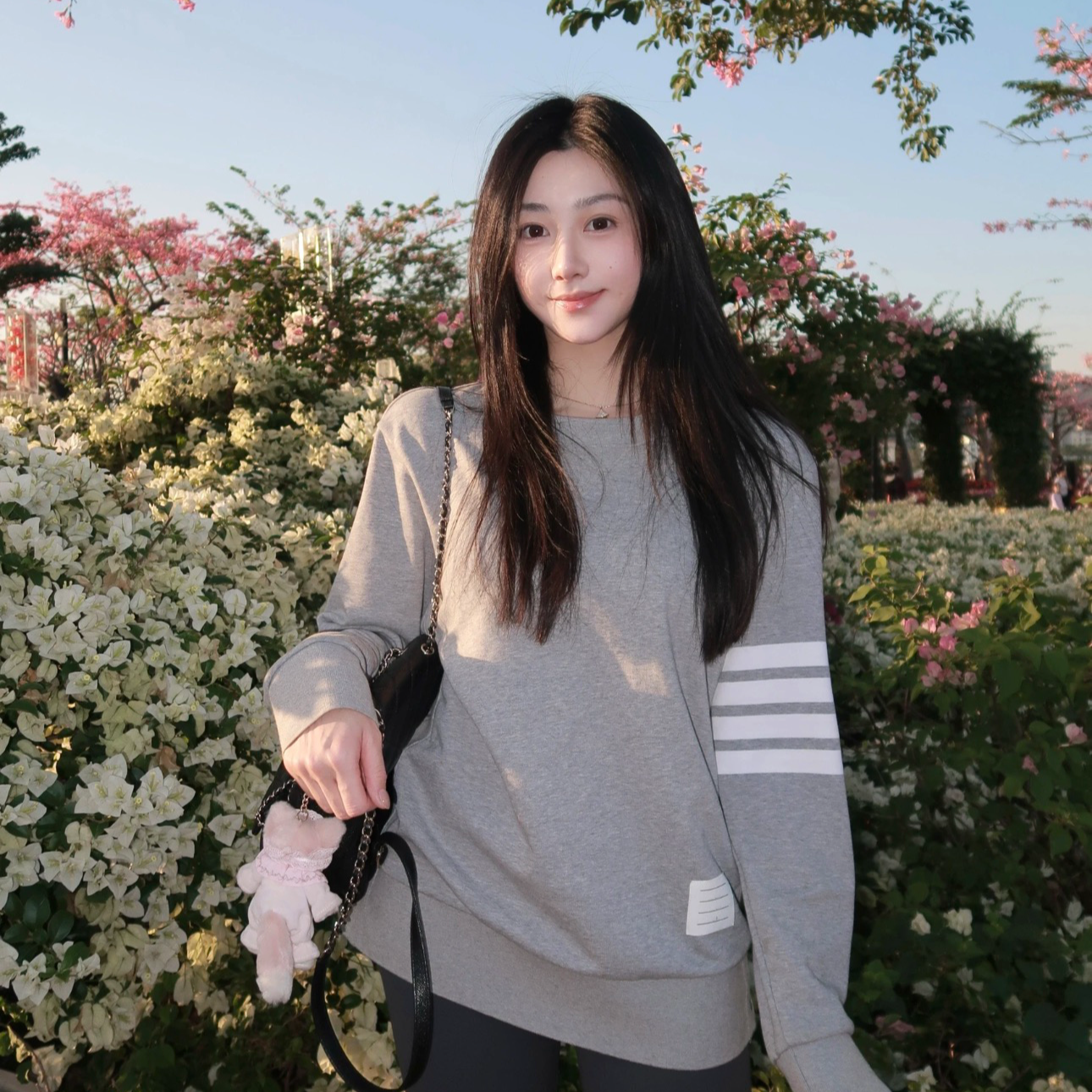 【XIAOLU】经典色织长袖套头宽松卫衣