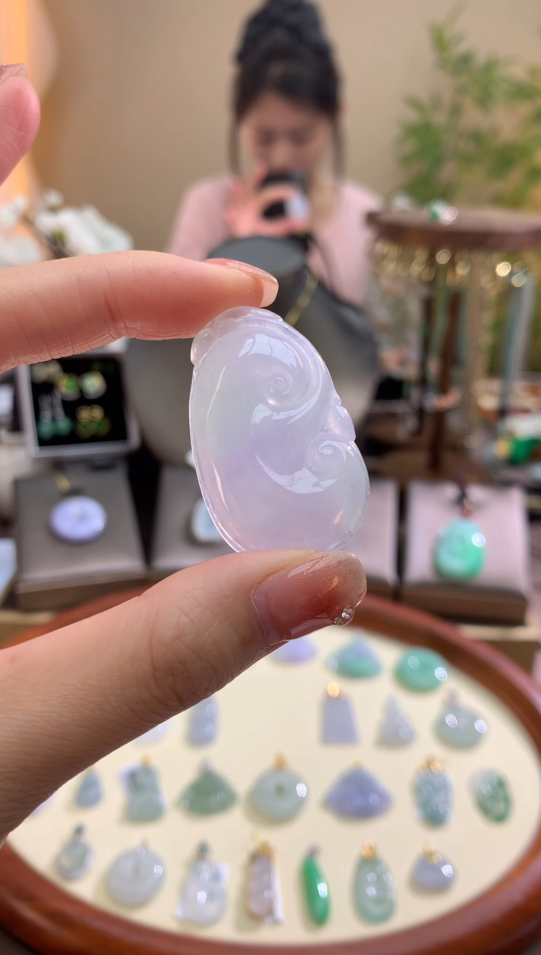 【闪购商品】翡翠颈饰未镶嵌如意