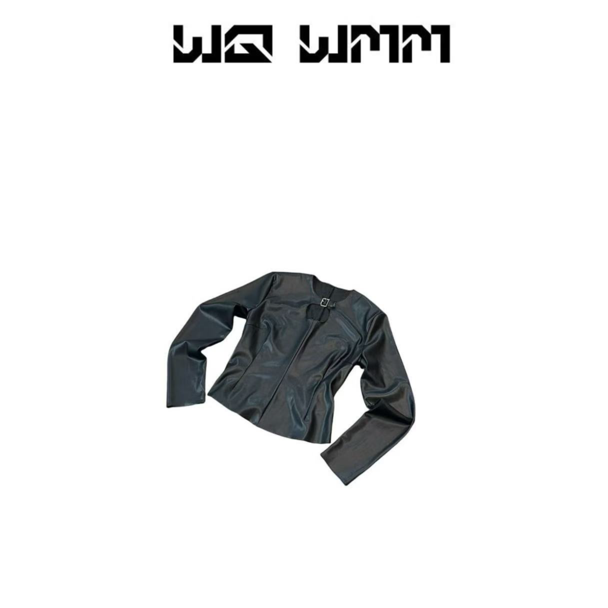 【WQWMM】小众设计“品质单品”时尚腔调感显瘦蛋白皮上衣25A12319