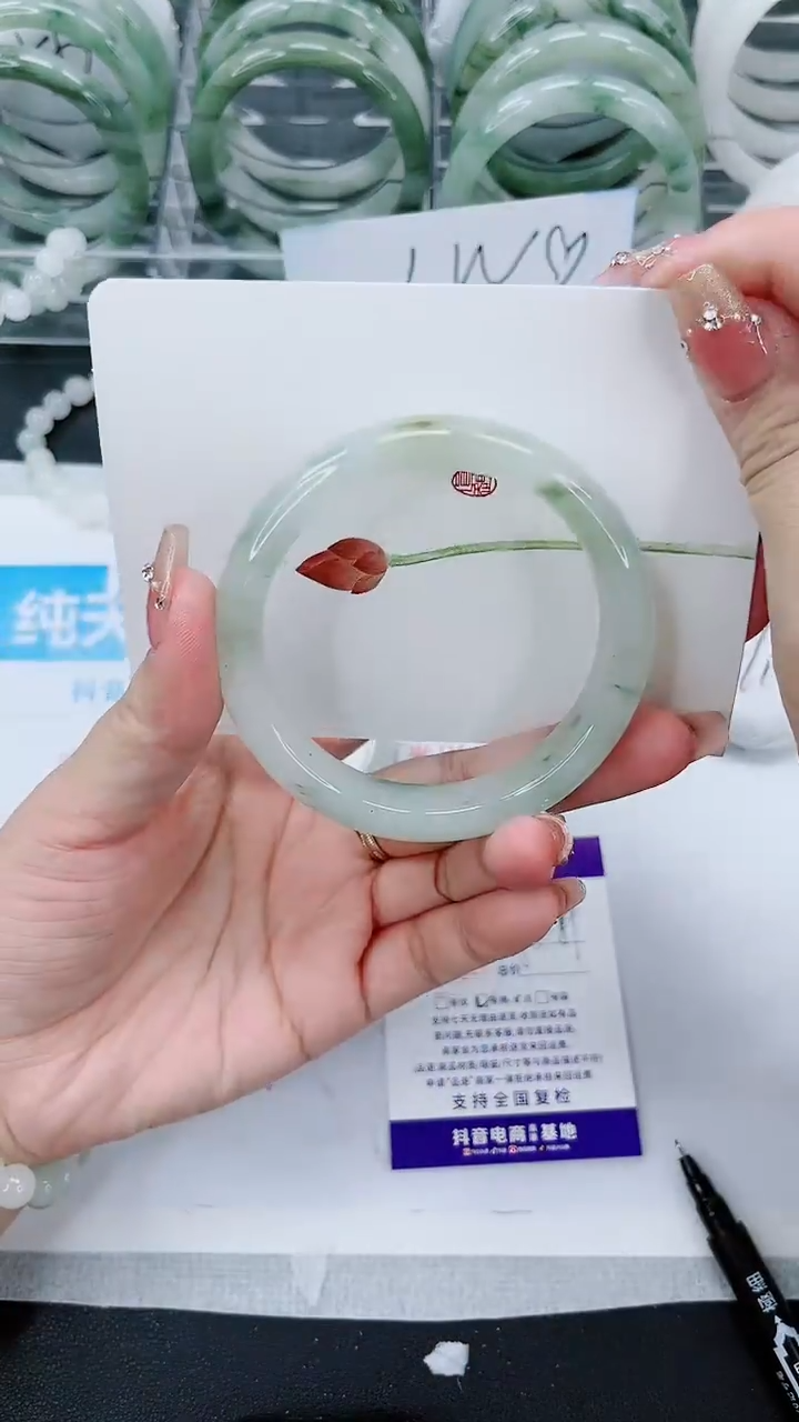 【闪购商品】石英质玉手镯未镶嵌307号/58-59圈