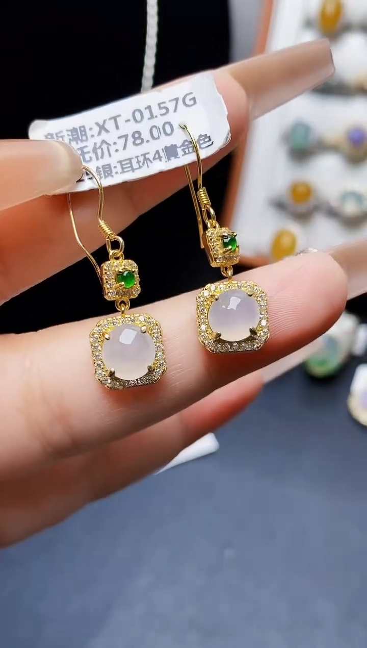 银S925镶嵌戒指翡翠1322