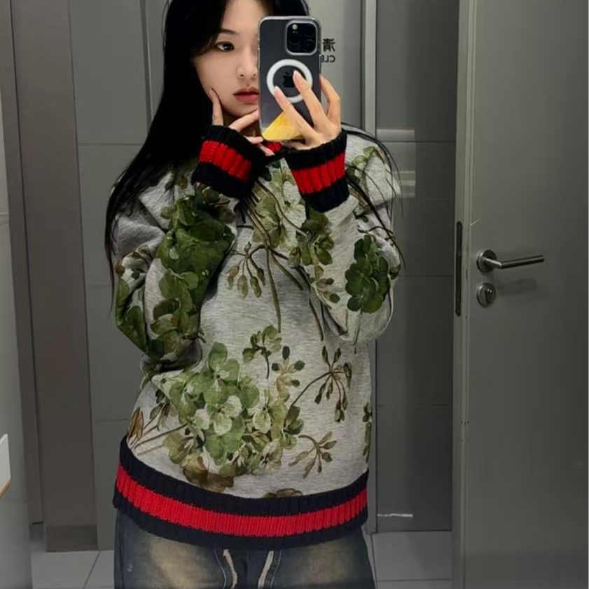 99新 GUCCI/古驰 有奢友得严选丨古驰绿色花瓣外套L码00782