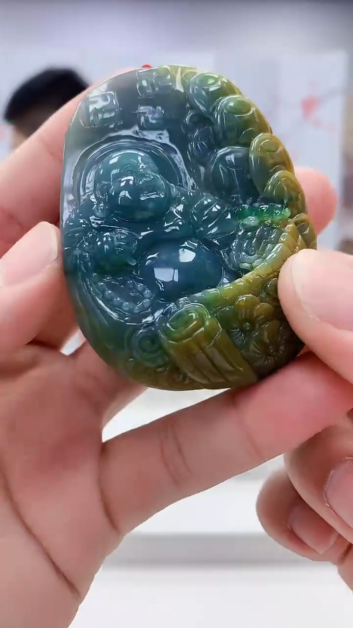 定制翡翠未镶嵌5158bb-毛货挂件120