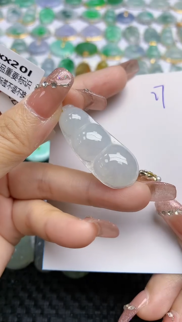 【闪购商品】翡翠颈饰18K金镶嵌天然A货翡翠 27