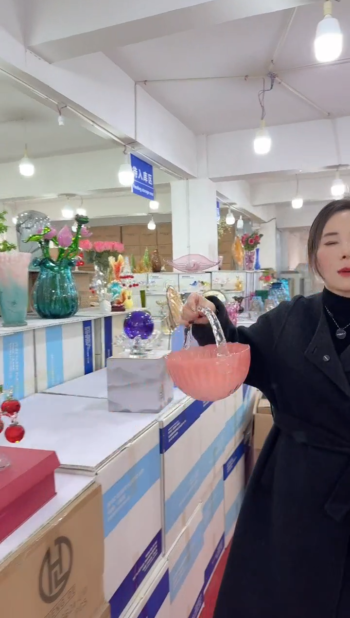 【闪购商品】无铅玻璃洛芙花器-h-早7