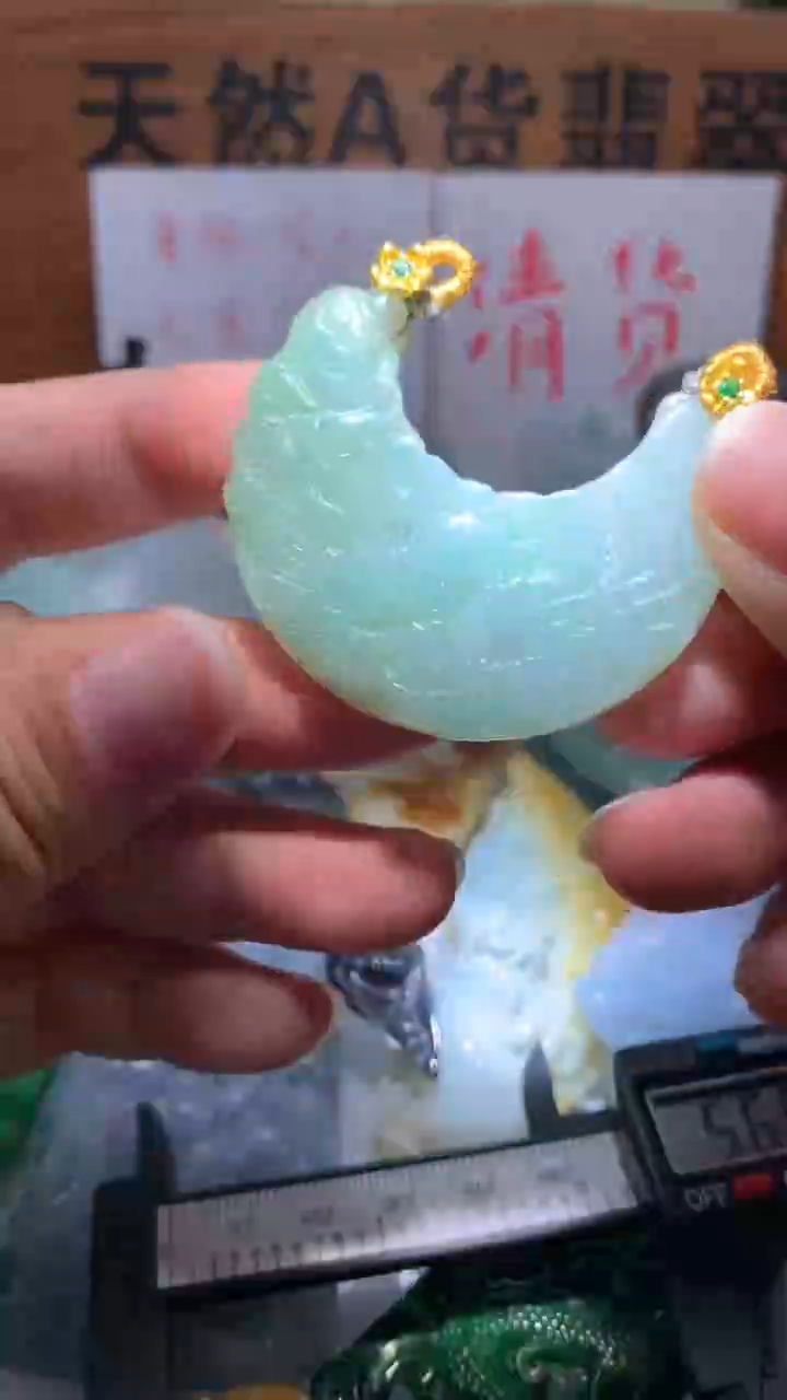 【闪购商品】翡翠颈饰未镶嵌保真天然A货翡翠