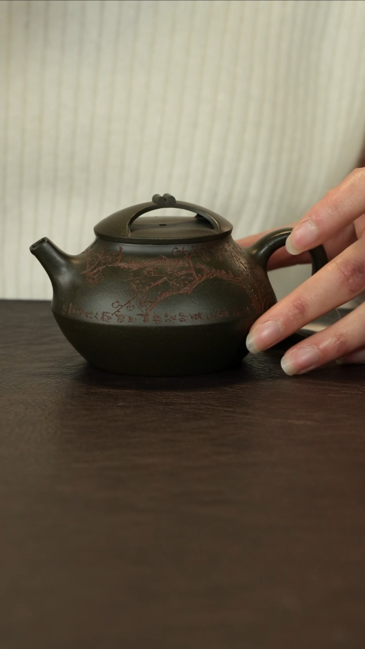 【闪购商品】紫砂茶壶直播福利祁令军墨绿泥牛盖合欢