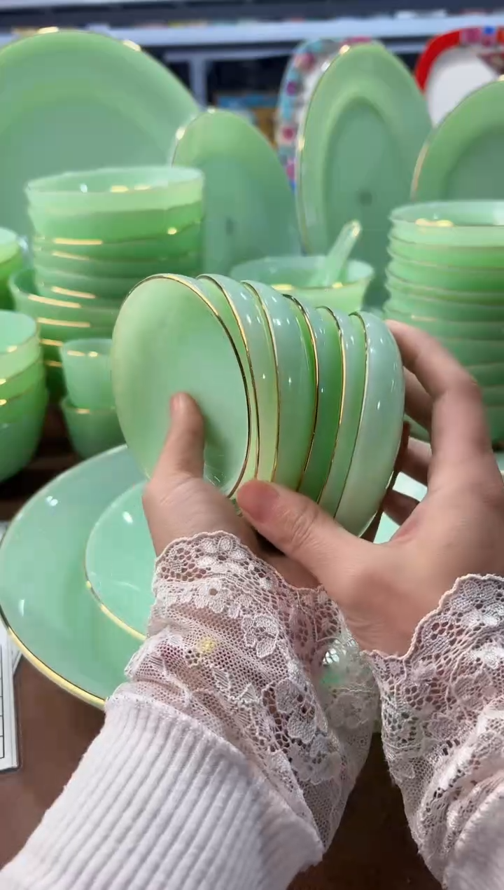 玉瓷小蘸料碟6只景德镇陶瓷