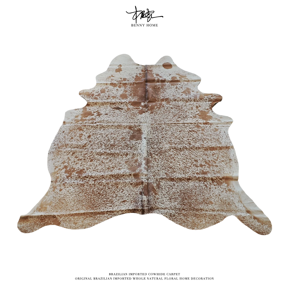 【本尼家】P414轻奢北欧风整张牛皮地毯245*190cm