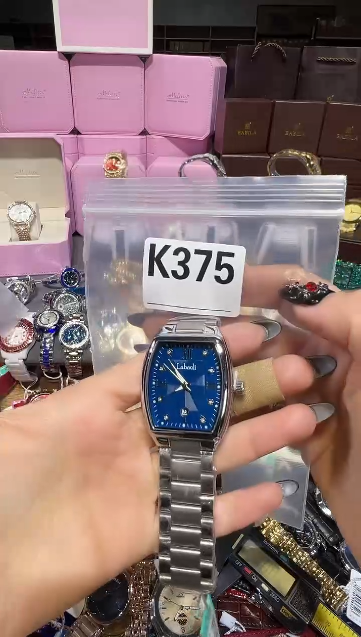 石英机芯不锈钢不锈钢直播定闪专用