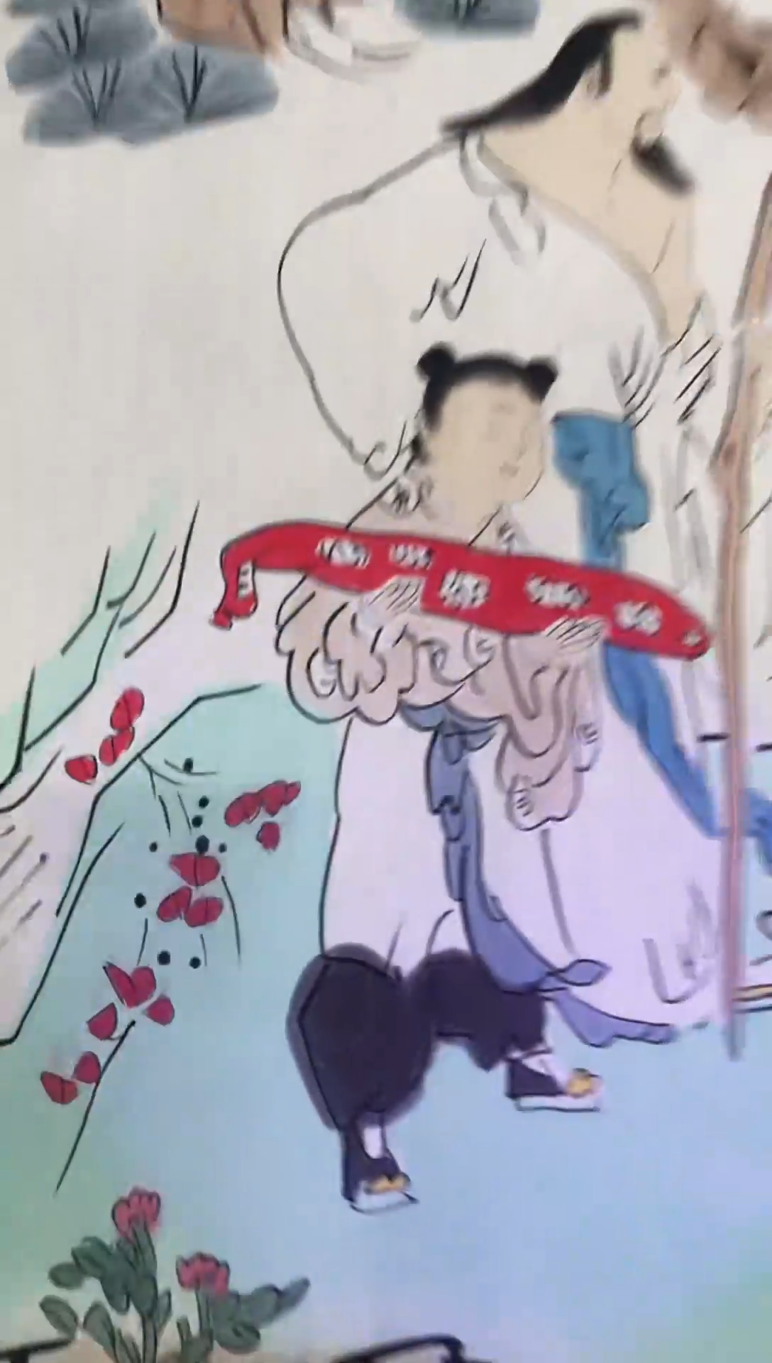 横款精品四尺人物，