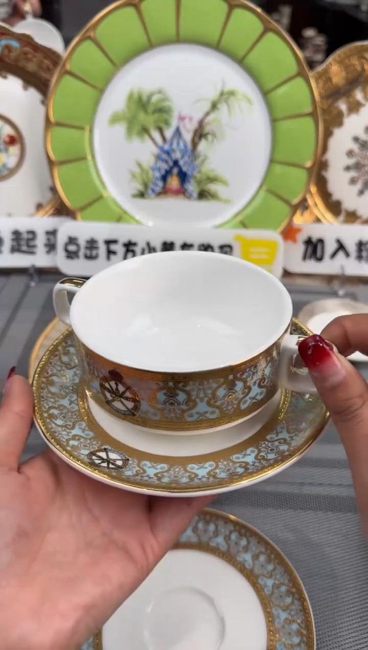 【闪购商品】瓷片双耳燕窝碗  1个瑕 福利价