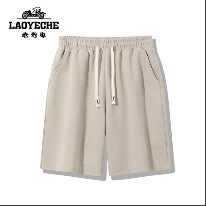 老爷车夏季时尚潮款百搭五分休闲裤男士透气薄款潮流抽绳运动裤