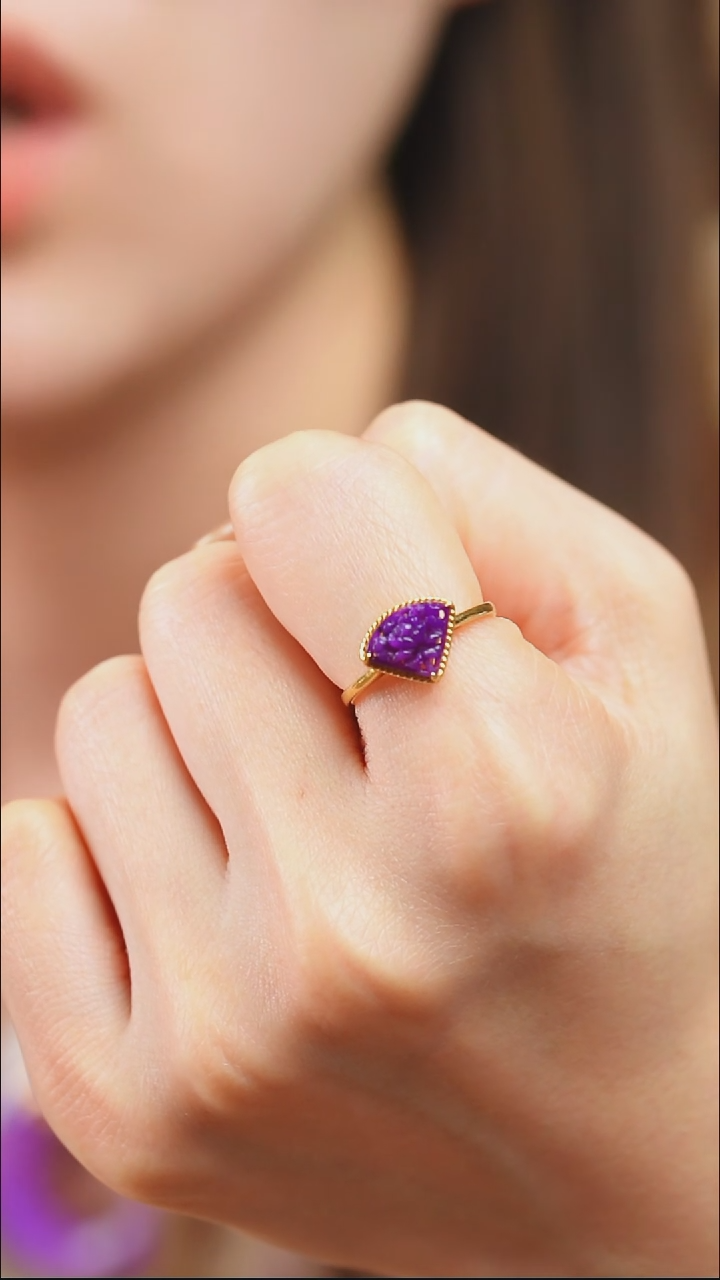 18K金镶嵌苏纪石（舒俱来）戒指5