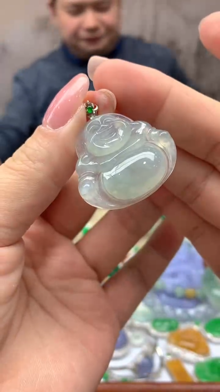 【闪购商品】翡翠颈饰18K金镶嵌161-天然翡翠