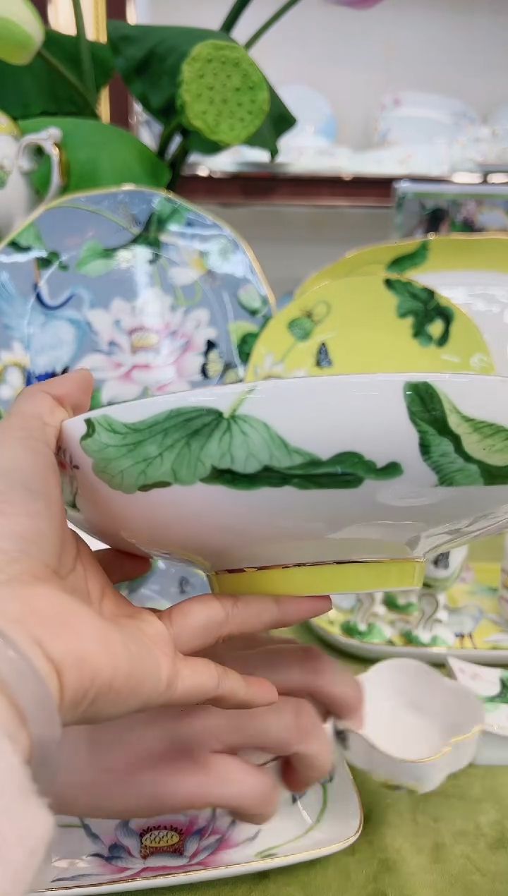 【闪购商品】骨瓷生菜盘