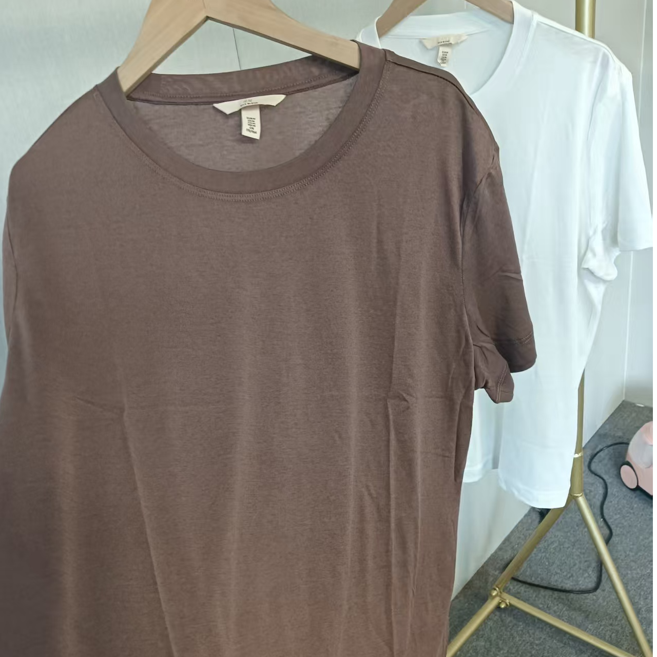 绢棉夏季简约圆领T恤短袖