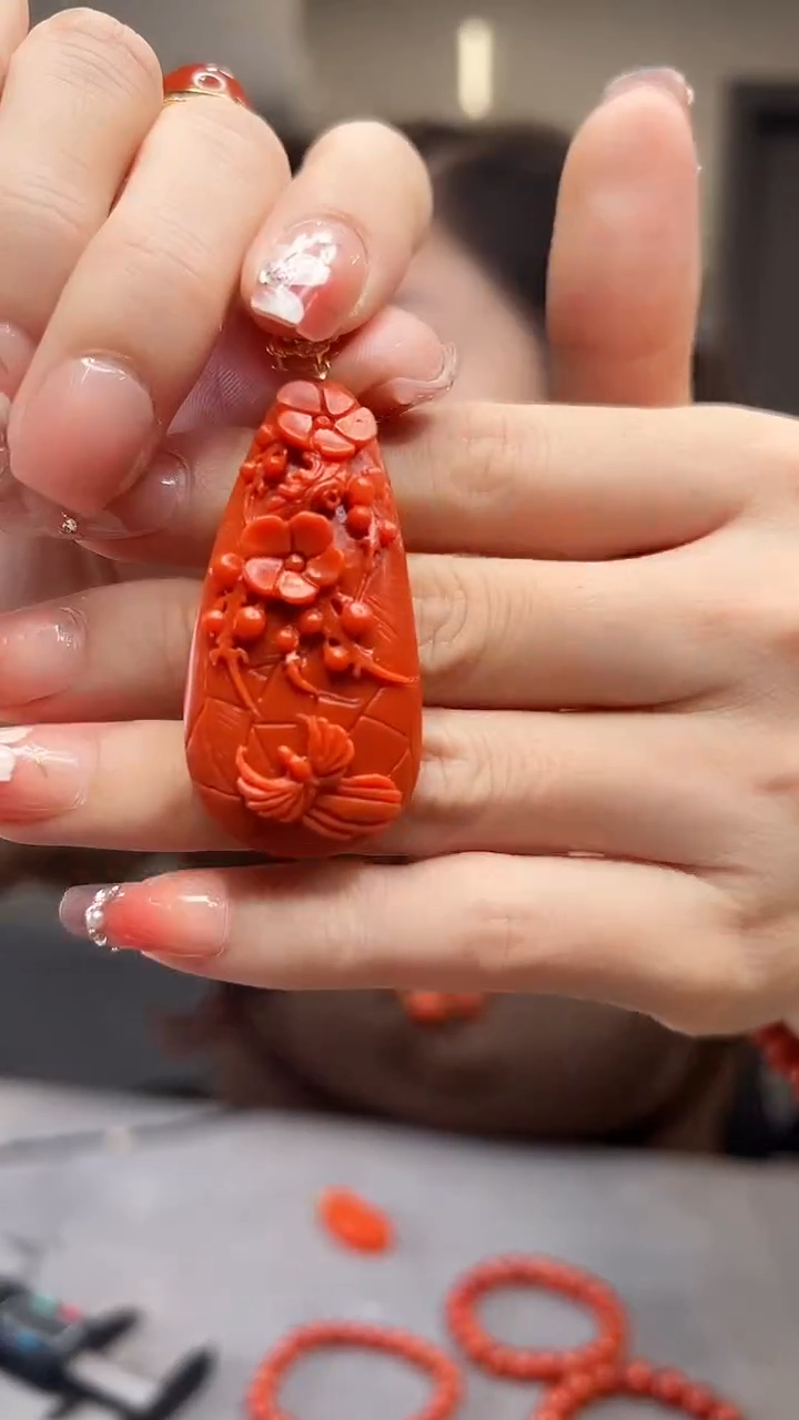 【闪购商品】南红玛瑙吊坠18K金镶嵌/YJZB