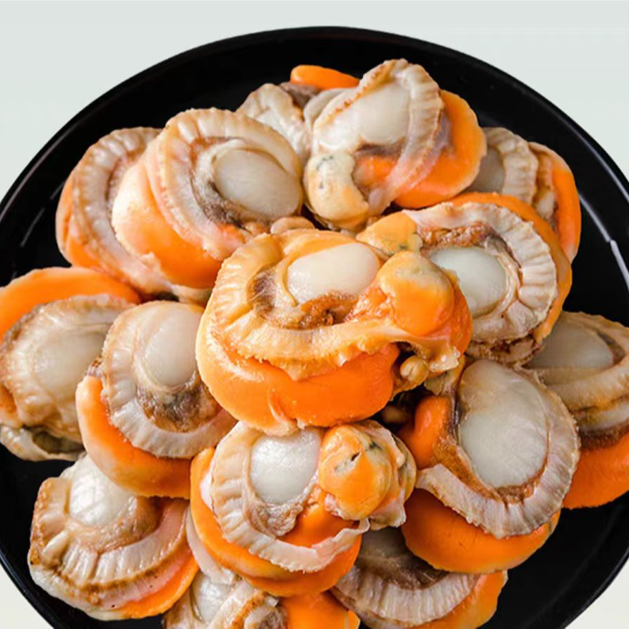 带黄扇贝肉500g弹指鲜生