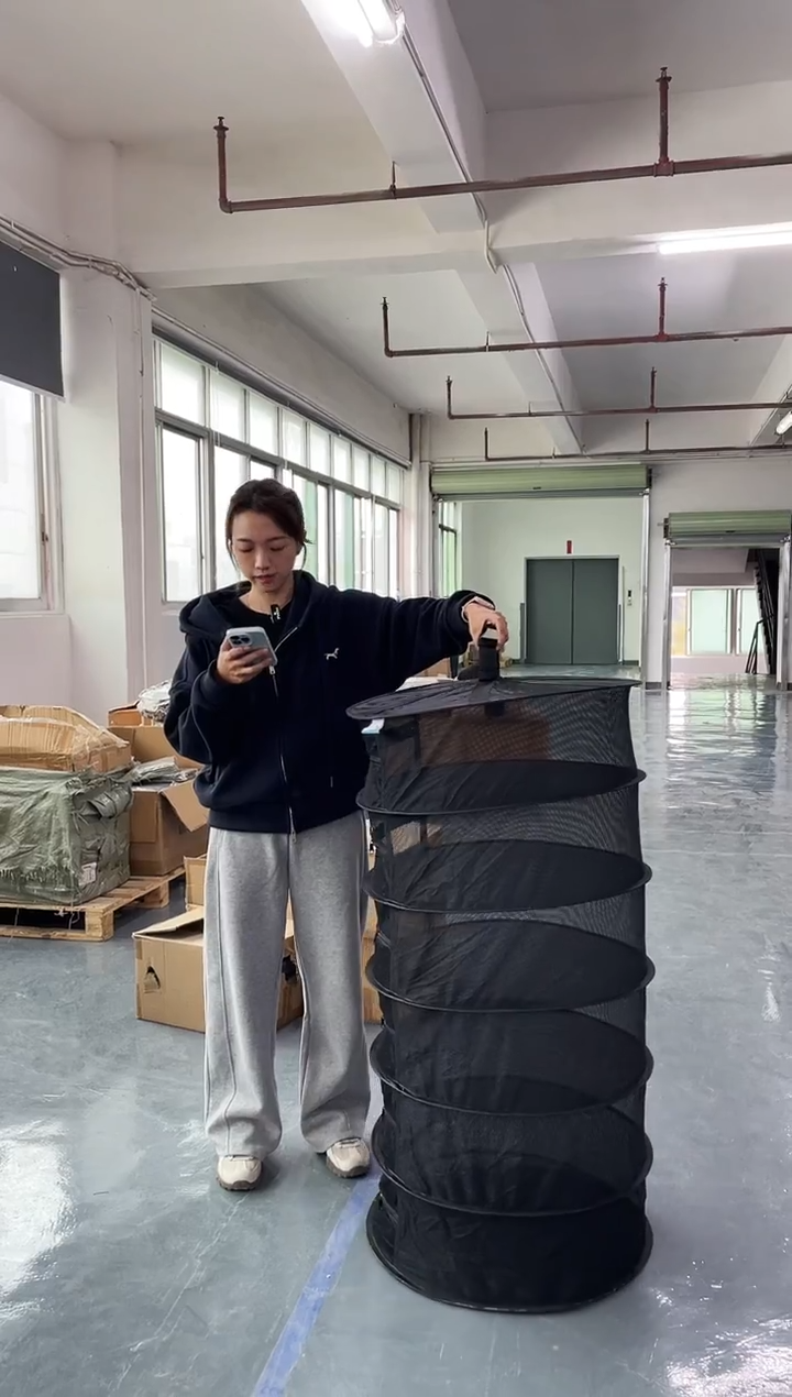 布六层晾衣蓝吊篮