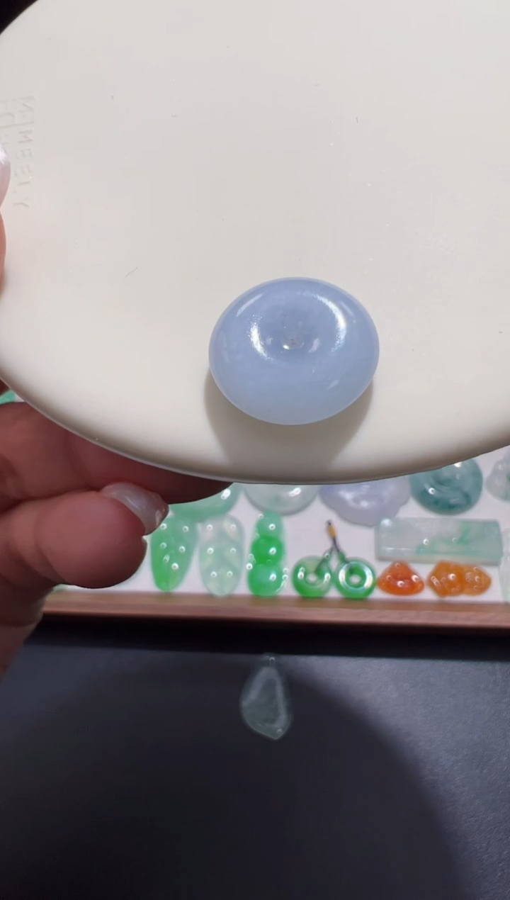 未镶嵌定制翡翠15.2*5.1平安扣