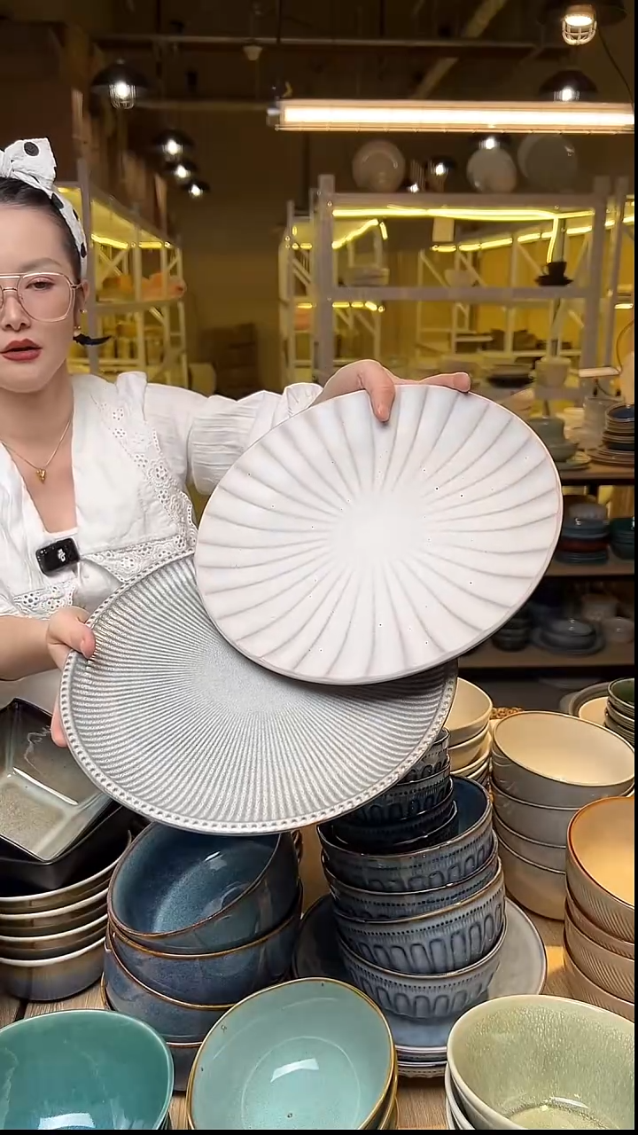 瓷380外贸尾货窑变釉下彩默认瑕疵