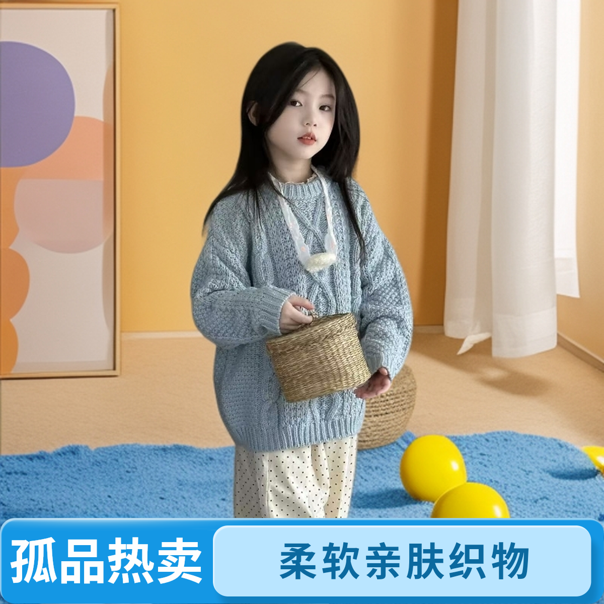 不限季节男女通用纯色套装童装针织男女童