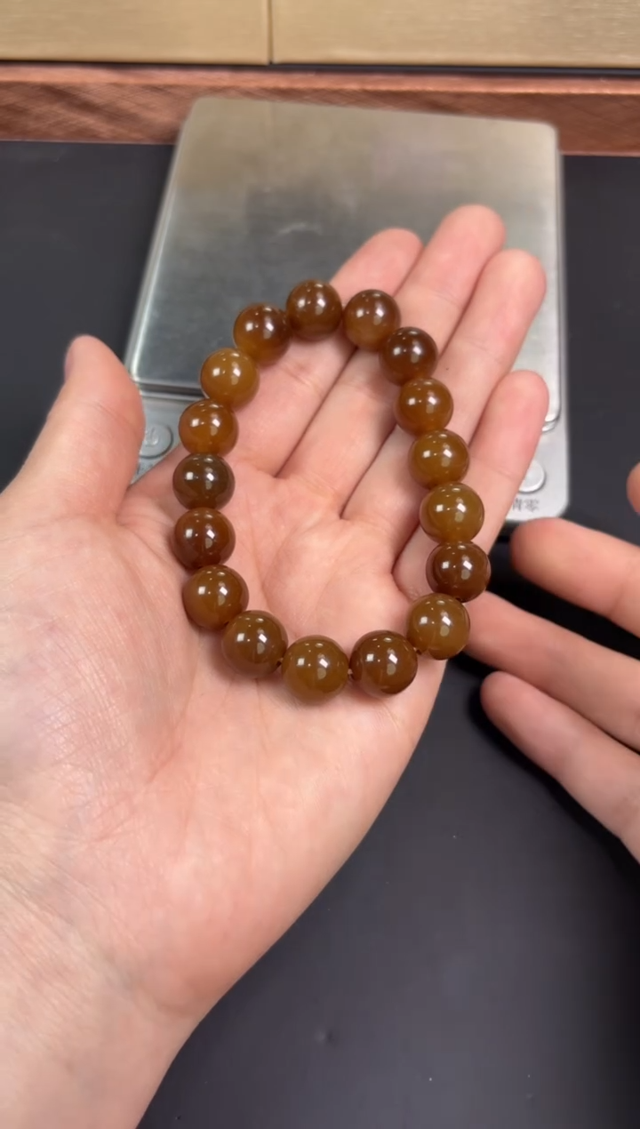 【闪购商品】和田玉手串未镶嵌若羌微色差卡12