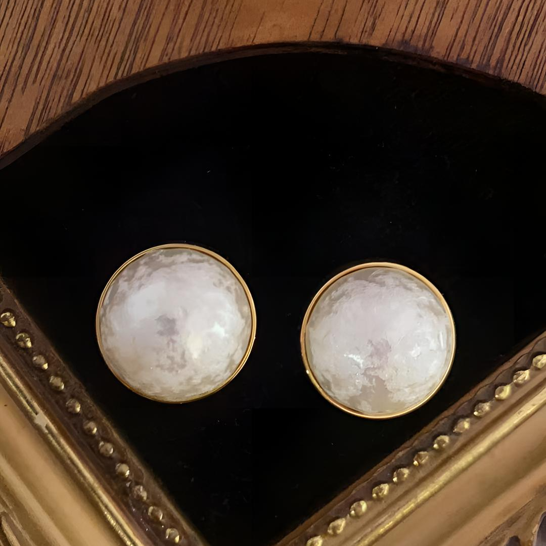 铜合金琉璃耳饰 欧美风轻奢时尚优雅耳饰大版3066