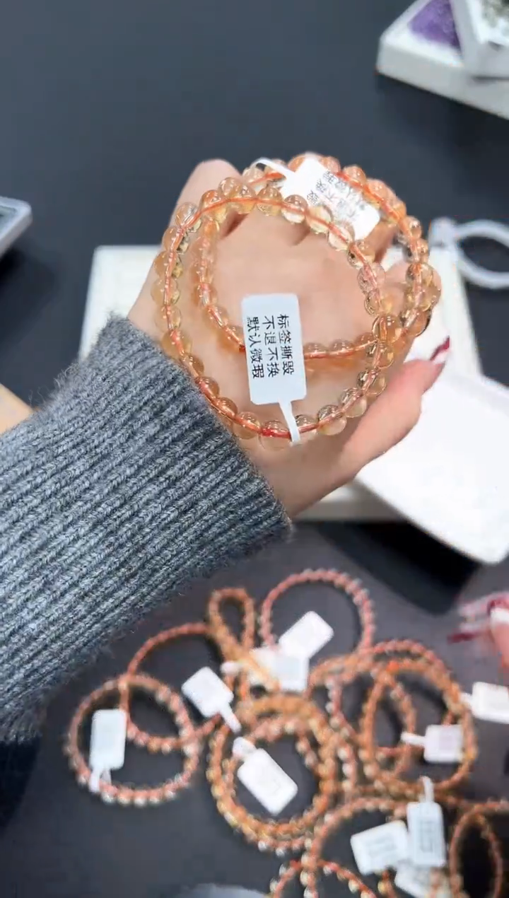 【闪购商品】水晶手串未镶嵌35r多样性发其一/1条默认微瑕