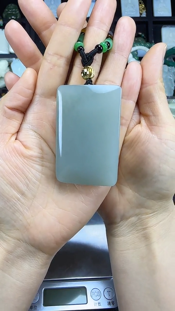 颈饰未镶嵌和田玉天*无事牌