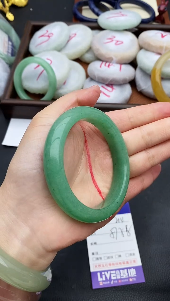 未镶嵌手镯石英质玉214+57/58