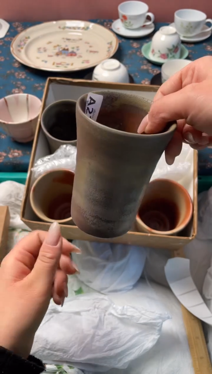 瓷片雨****花瓷器瓷器A224