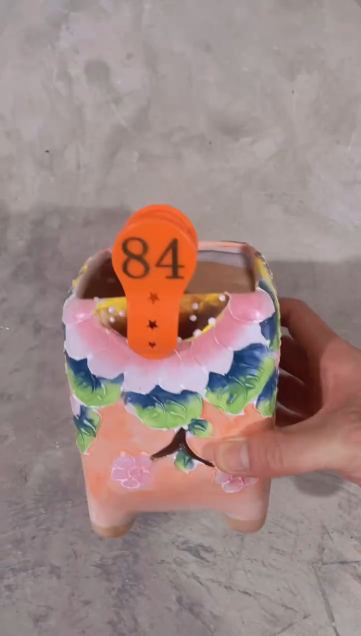 摆件84陶花岛多肉陶瓷花盆罐——微瑕